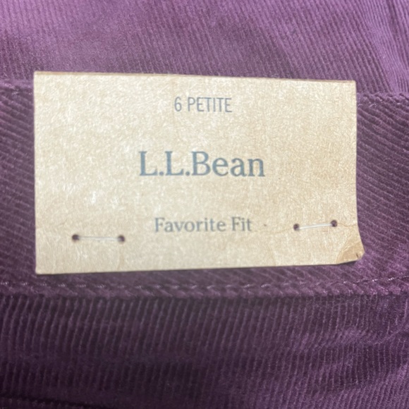L.L. Bean Casco Corduroy Straight Leg Fig Pants Women’s 6P - Picture 3 of 5